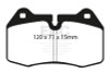 EBC Yellow Stuff Front Brake Pads for 03-04 Infiniti G35 3.5L M/T w/ Brembo