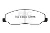 EBC Yellow Stuff Front Brake Pads for 05-10 Ford Mustang 4.0L - DP41740R