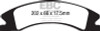 EBC Yellow Stuff Front Brake Pads for 15+ Cadillac Escalade EXT / ESV 6.2L 2WD