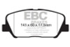 EBC Yellow Stuff Front Brake Pads for 12-15 Veloster 1.6 Turbo - DP42172R