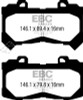 EBC Yellow Stuff Front Brake Pads for 15+ Chevy Colorado 2.5 - DP43044R