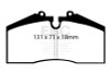 EBC Yellow Stuff Rear Brake Pads for 96-98 Porsche 011 Carrera 4S 3.6L - DP4767R
