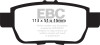 EBC Green Stuff Rear Brake Pads for 05-14 Honda Ridgeline 3.5L - DP61754