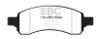 EBC Green Stuff Front Brake Pads for 08+ Chevy Traverse 3.6 - DP61761/2