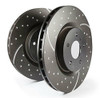 EBC GD Sport Drilled & Slotted Front Rotors for 13-14 Mustang 3.7L Perf Pkg
