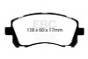 EBC 98-02 Subaru Forester 2.5 Ultimax2 Front Brake Pads