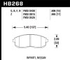 Hawk HPS Front Brake Pads for 03-06 G35X / 03-05 350z Base - HB268F.665
