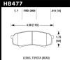 Hawk LTS Rear Brake Pads for 03-09 Lexus GX470 - HB477Y.610