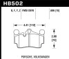 Hawk HPS 5.0 Rear Brake Pads for 2007-2014 Audi Q7 Premium - HB502B.606
