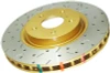 DBA 4000 Series Drilled & Slotted Rear Rotors for 08+ Evo X - 42225XS