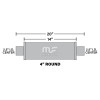 MagnaFlow Stainless Steel Muffler - 14X4X4" - 2.5" Inlet / Outlet -  10416