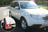 Rally Armor UR Red Mud Flaps w/ White Logo for 09-13 Forester - MF11-UR-RD/WH