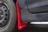 Rally Armor UR Red Mud Flaps w/ White Logo - 2013+ Ford Fiesta ST Hatch