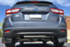 Rally Armor UR Black Mud Flaps w/ White Logo for 17+ Subaru Impreza Sedan/Hatch