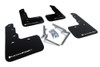 Rally Armor Black UR Mud Flaps w/ White Logo for 17+ Civic Type R