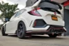 Rally Armor UR Red Mud Flaps w/ White Logo for 17-19 Civic Type R