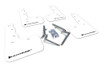 Rally Armor White UR Mud Flaps w/ Black Logo for 17+ Civic Type R