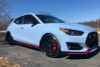 Rally Armor UR White Mud Flpas w/ Black Logo for 2019 Hyundai Veloster N
