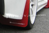 Rally Armor UR Red Mud Flaps w/ White Logo for 07+ Lancer - MF8-UR-RD/WH