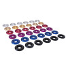 Skunk2 Large Fender Washer Kit - Black - Set of 6 - 649-05-0225