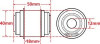 SPC Performance X Axis Sealed Flex Joint for Mustang Cobra - 15645