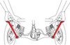 SPC Performance Rear Lower Control Arms (Pair) for 08+ Toyota Landcruiser
