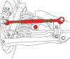 SPC Rear EZ Arm XR Adjustable Control Arm for 07-10 Hyundai Elantra / Kia Optima