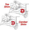 SPC Rear Camber / Toe Shim Set - Set of 24 for 12-16 Fiat 500 Abarth - 71770