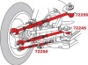 SPC Rear Adjustable 3 Arm Set for 14+ Infiniti Q50 - 72240