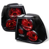 Spyder Euro Style Tail Lights Black for 99-04 Volkswagen Jetta