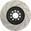 StopTech Slotted & Drilled Front Brake Rotors for 00-06 Audi TT Base - 127.33062