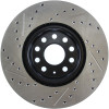 StopTech Slotted & Drilled Front Brake Rotors for 06-13 Audi A3 Base - 127.33098
