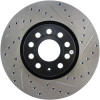 StopTech Slotted & Drilled Front Brake Rotors for 06-13 Audi A3 Base - 127.33098