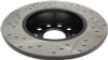StopTech Slotted & Drilled Rear Brake Rotors for 06-07 Audi A3 Base - 127.33099