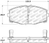 StopTech Street Performance Front Brake Pads for 86-92 Supra - 309.04350