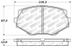 StopTech Street Performance Front Brake Pads for 94-02 Miata Base Suspension