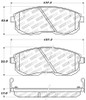 StopTech Street Performance Front Brake Pads for 89-99 Maxima / 93-01 Altima