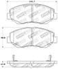 StopTech Street Performance Front Brake Pads for 13-14 ILX / 12-13 Civic