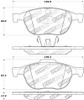 StopTech Street Performance Front Brake Pads for 04-13 Mazda 3 - 309.10440