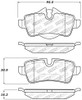 StopTech Street Performance Rear Brake Pads for 09-13 Mini Cooper - 309.13090