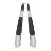 Westin Polished Pro Traxx 5 Oval Nerf Step Bars for 05+ Tacoma Double Cab