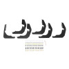 Westin Wrinkle Black Pro Traxx 4 Oval Nerf Step Bars for 07-17 Wrangler 2 Door