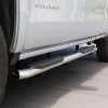 Westin Polished Pro Traxx 5 Oval Nerf Step Bars for 14+ Silverado 1500 Crew Cab
