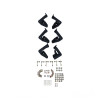 Westin Textured Black HDX Drop Nerf Step Bars for 99-16 Ford F250 Crew Cab