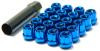 Wheel Mate Muteki Open End Lug Nuts - Set of 20 - Blue / 12x1.25 - 31885U