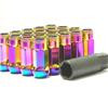Wheel Mate Muteki SR48 Open End Locking Lug Nuts - Set of 4 Black / 12x1.5