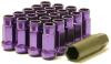 Wheel Mate Muteki SR48 Open End Lug Nuts - Set of 20 - Purple / 12x1.25 / 48mm