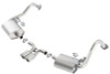 Borla Dual Center Rear Exit Catback Exhaust for 14-15 Porsche Cayman (981)
