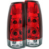 ANZO TAIL LIGHTS RED/CLEAR NEW VERSION for 88-98 CHEVY/GMC C/K1500/2500