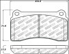 StopTech Street Performance Rear Brake Pads for 09+ GTR - 309.13830